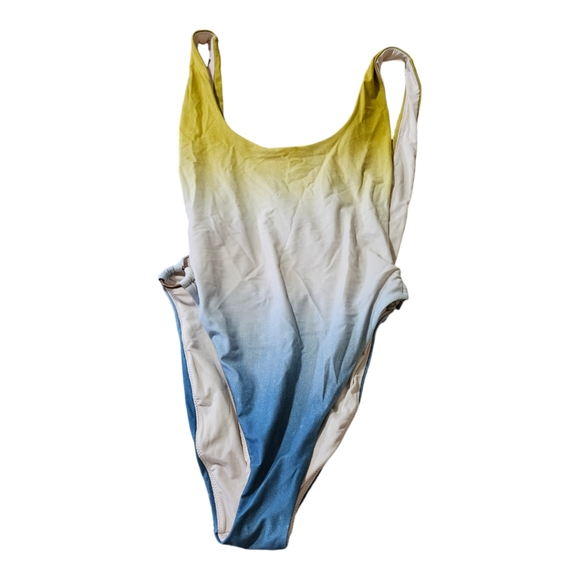 Aerie onepiece ombre cheeky swimsuit size Large - Picture 2 of 5